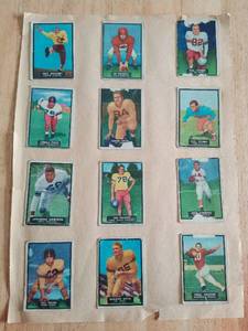 Collection of old College Football Trading Cards