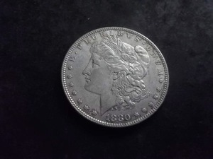 lot 8 image: 1880 Silver Morgan Dollar