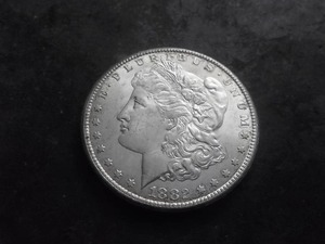 lot 17 image: 1882 CC Silver Morgan Dollar