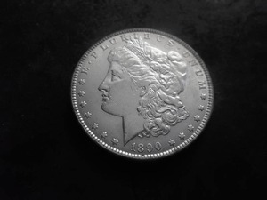 lot 45 image: 1890 Silver Morgan Dollar