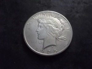 lot 67 image: 1925 S Silver Peace Dollar