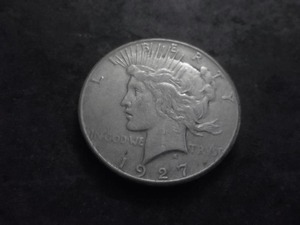 lot 71 image: 1927 Silver Peace Dollar