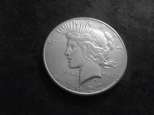 lot 73 image: 1927 S Silver Peace Dollar