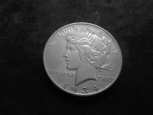 lot 77 image: 1934 D Silver Peace Dollar