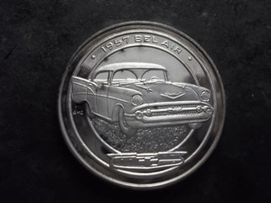 lot 86 image: Street Thunder Series 1 Oz. Round Silver 1957 Chevy Belair