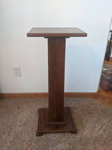 Vintage Solid Wood Plant Stand - 32-12 Tall - NO SHIPPING