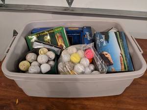 Tub full of Golf Balls and More - NO SHIPPING