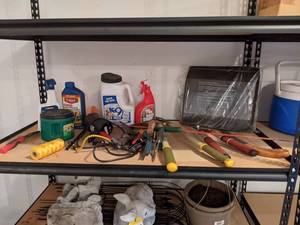 Large Lot of Assorted Gardening Supplies - Shelf NOT Included - NO SHIPPING