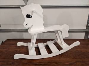 Wood Rocking Horse - About 30 Long x 11 Deep x 23 Tall - NO SHIPPING