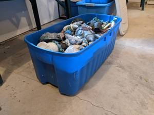 Huge Tub of Outdoor Garden Dcor - Tub is about 41 x 20 x 16 - Tub is Included - NO SHIPPING