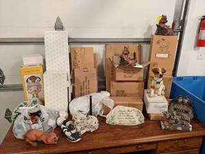 Large Lot of Dolls, Home  Outdoor Dcor, Doll Cases and More - Most of the Boxes Appear unopened - See Pictures for Contents - NO SHIPPING
