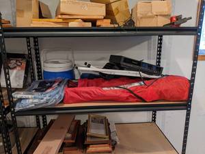 Lot of Camping Chairs, Water Cooler, US Flag, VCR and More - NO SHIPPING