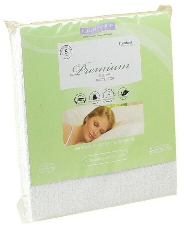 lot 865 image: 2 Pack - Protect-A-Bed Premium Standard Size Pillow Protector