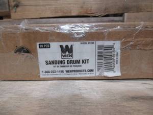 lot 34 image: WEN DS164 20-Piece Sanding Drum Kit for Drill Presses and Power Drills