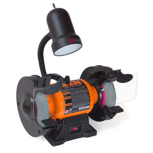 lot 3 image: WEN BG4276 2.1-Amp 6-Inch Single Speed Bench Grinder with Flexible Work Light