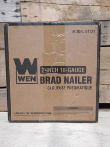 lot 4 image: WEN 61721 18-Gauge 38-Inch to 2-Inch Pneumatic Brad Nailer