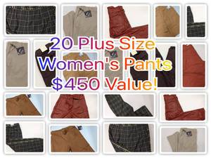 20 Plus Size Womens Pants Ava & Viv  ALL New With Tags $450 Value