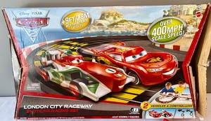 lot 17 image: Disney Pixar Cars London City Raceway Slot-Car Racing Set