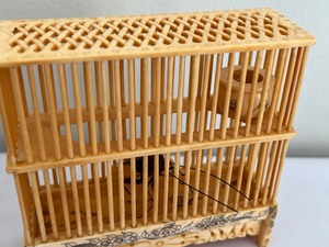 Vintage Cricket in Bone Cage