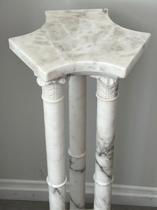 Vintage Marble Pedestal Stand