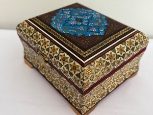 Vintage Persian Marquetry Box