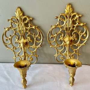 Wall Sconce Candle Holders with Removable Crystals