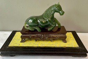 Horse Figurine in a Glass Display Case
