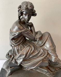 Victorian Woman Resin Figurine