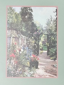The Summer Garden Framed Print by Alfred de Breanski Jr.
