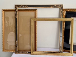 Four Vintage Gold Tone Picture Frames