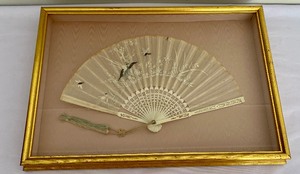 Vintage Framed Asian Fan
