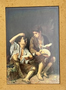 Fruit Eaters Framed Print by Murillo
