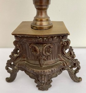 Vintage Ornate Metal StandCandle Holder