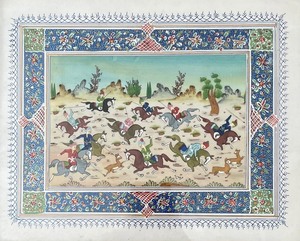 Amazing Art with a Gorgeous Persian Frame