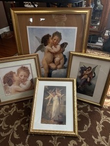 Beautiful Cherub Themed Framed Prints