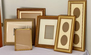 Nice Variety of Gold Colored Picture Frames