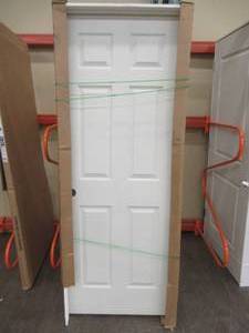 Jeld-wen 30 in. x 80 in. Colonist Primed Right-Hand Textured Solid Core Molded Composite MDF Single Prehung Interior Door.