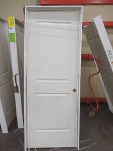 Mmi 32 in. x 84 in. Smooth Carrara Left-Hand Solid Core Primed Molded Composite Single Prehung Interior Door