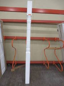 5-14 in. x 5-14 in. x 8 ft. White Vinyl Porch Column 709721.