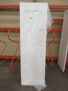 Jeld-wen 24 in. x 80 in. Monroe White Painted Smooth Solid Core Molded Composite MDF Interior Door Slab.