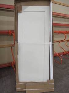 30 in. x 80 in. Smooth Madison Primed Composite Shaker Door Slab.