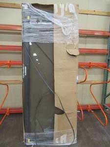 Larson Custom Patio Door 149FV in Brown, 26 1516 x 84 12. With Screen. Scratches, Screen needs replacing.