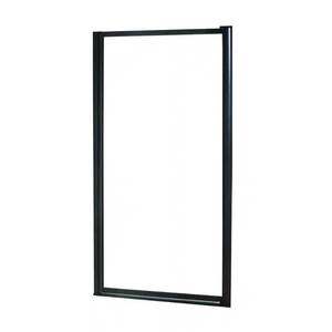 Tides 27 in. to 29 in. x 65 in. Framed Pivot Shower Door in Oil Rubbed Bronze with Clear Glass.