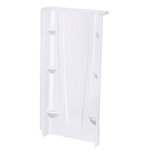 Aquatic A2 8 in. x 36 in. x 74 in. 1-piece Direct-to-Stud Back Shower Wall Panel in White, 3674CBW-AW.