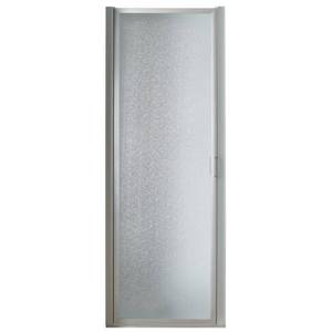 Franklin Brass 32 in. x 63-58 in. Framed Pivot Shower Door in Chrome with Rain Glass.