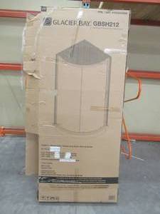 Glacier Bay 38.60 in. x 79.50 in. 2-piece Direct-to-Stud Corner Shower Wall Set.