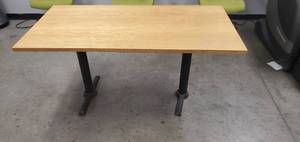 lot 625 image: Wooden Lunchroom Table