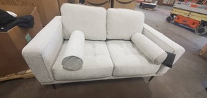 lot 640 image: Caladeron RTA Loveseat, 9080435 - Floor model, legs bent