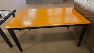 lot 653 image: Boraam Oak Shaker Dining Table, 70536 - Scratch & Dent
