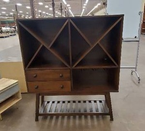 lot 697 image: Wine Cabinet In Teak, 109486 - Floor model